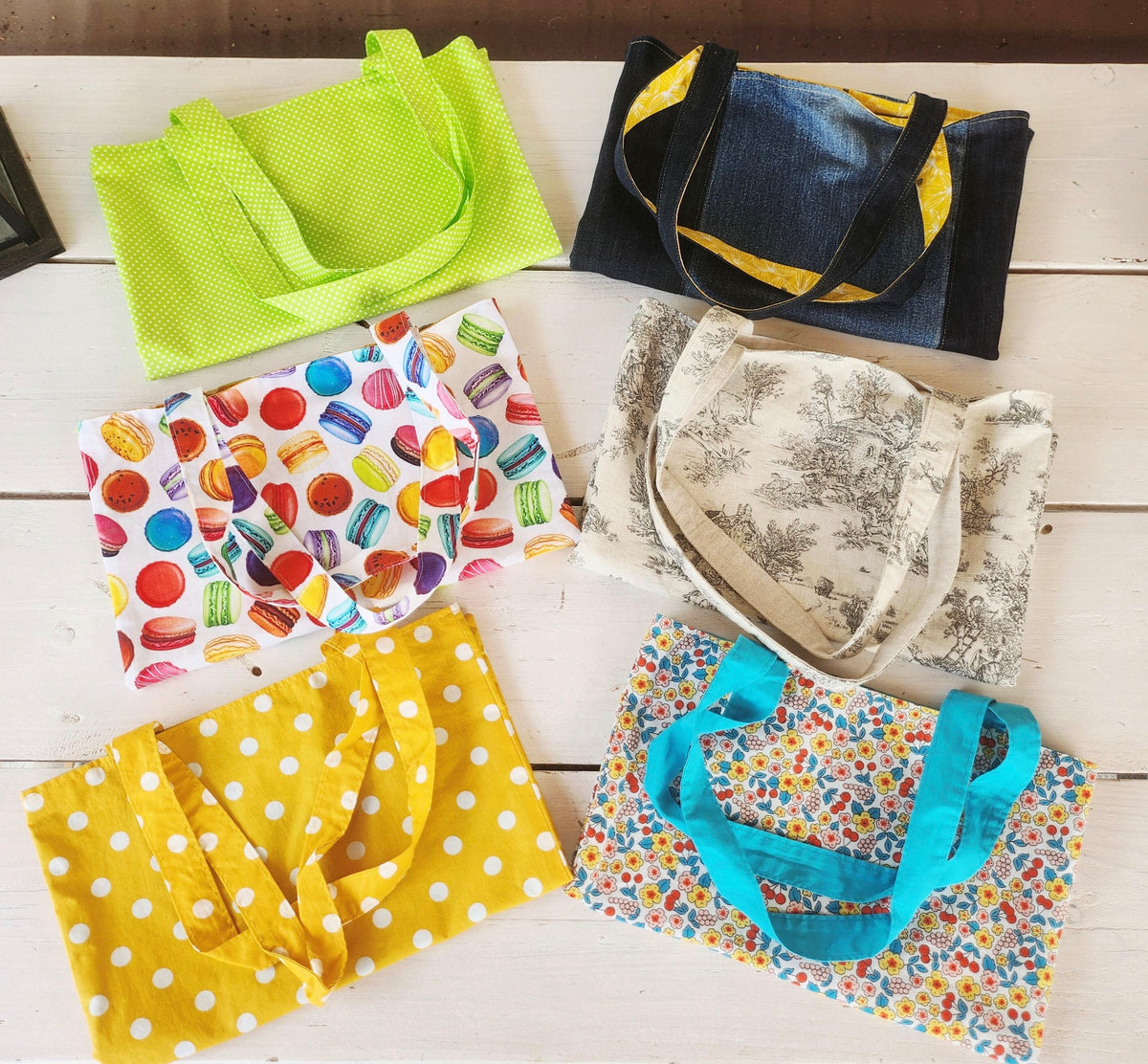 Sacs tote-bags doublés avec poches