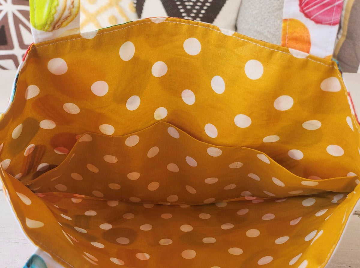 Sacs tote-bags doublés avec poches