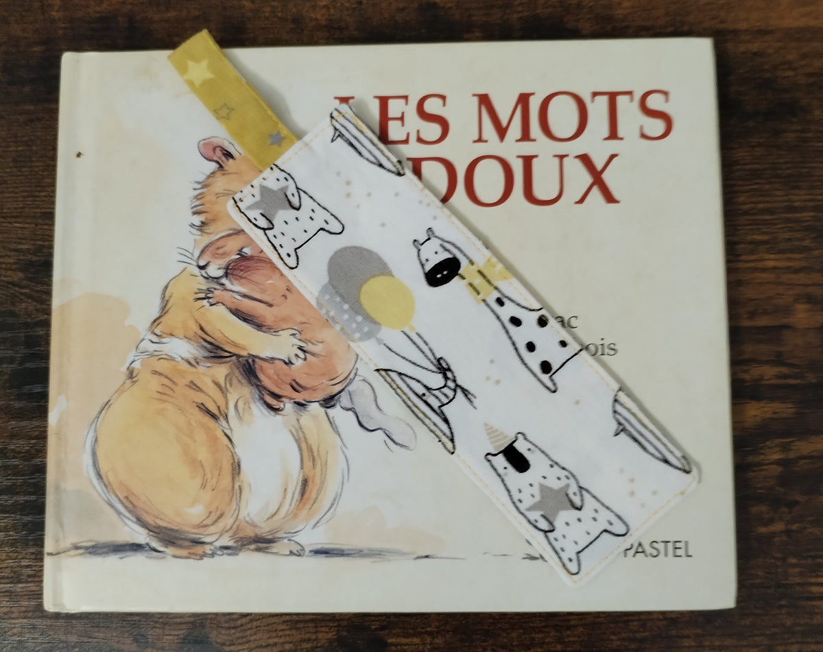 Marque- pages tissu pour livres