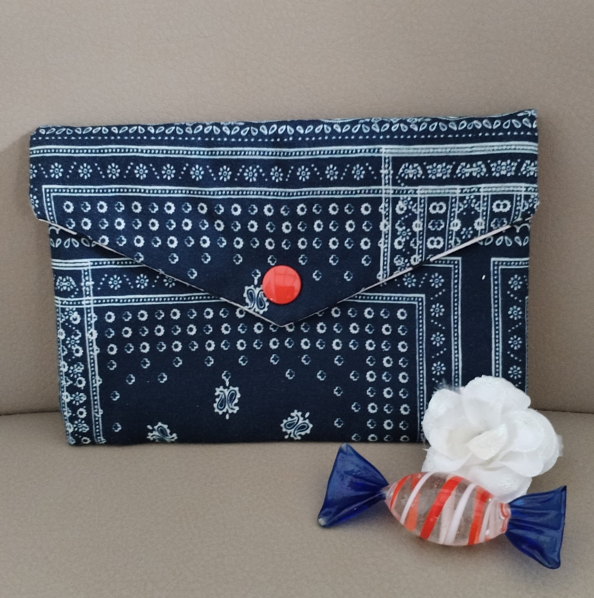 Pochette "portefeuille" double compartiment