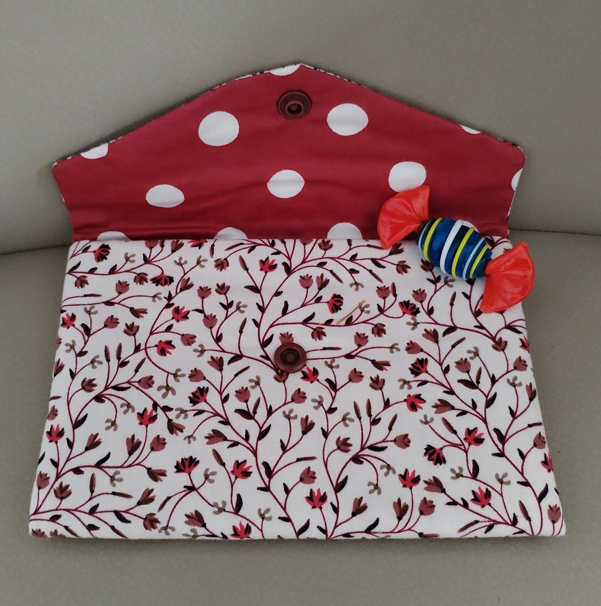 Pochette "portefeuille" double compartiment