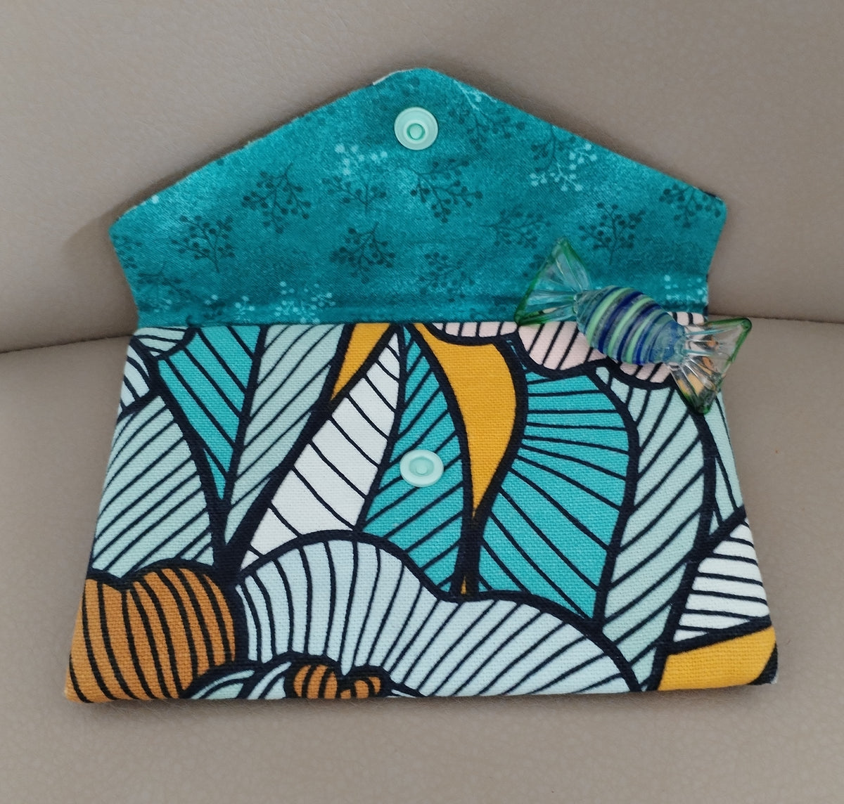 Pochette "portefeuille" double compartiment