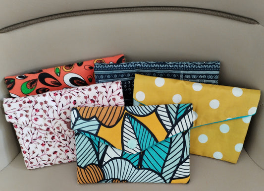 Pochette "portefeuille" double compartiment