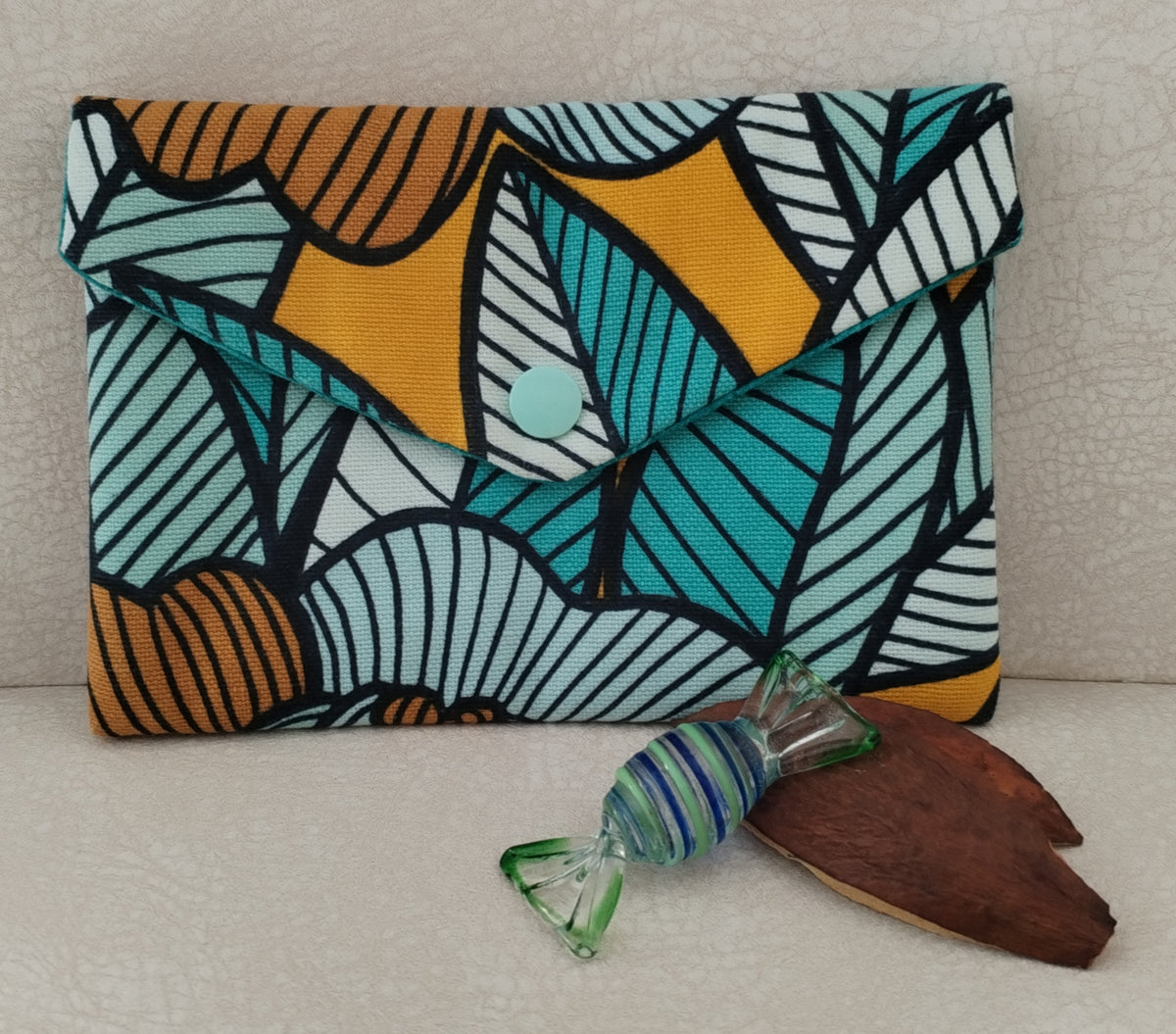 Pochette "portefeuille" double compartiment