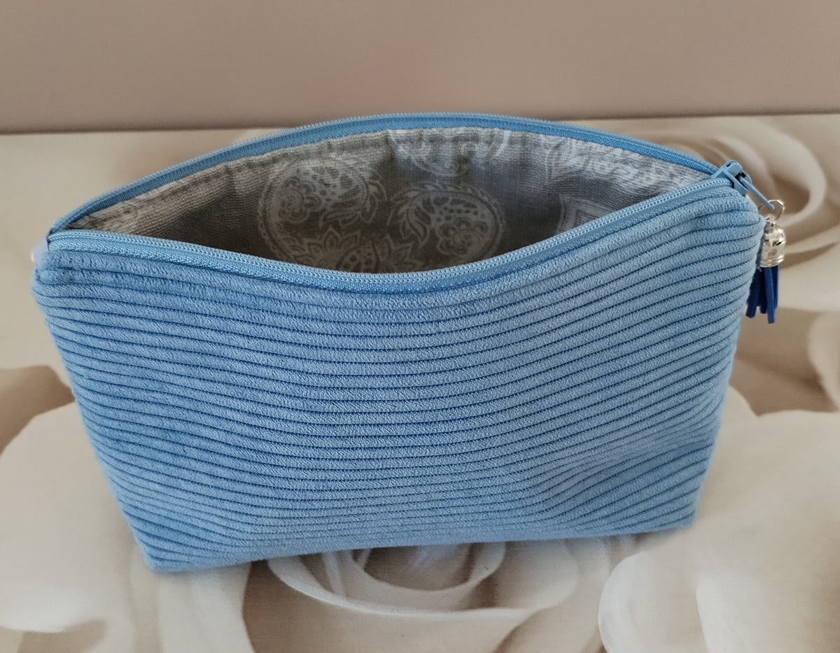 Trousses de maquillage en velours côtelé